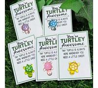 Shein 30 piezas de Tarjetas con Mensaje Motivacional "¡Eres Increíble!" con Mini Tortugas Marinas Abrazando - Excelente para Navidad, Día de San Valentín, G