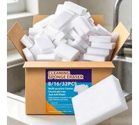 Shein 32 piezas Almohadillas Borradoras de Esponja Mágica - Esponjas de Limpieza Multiusos para el Hogar para Cocina, Baño, Pisos & Paredes 32/16/8/1 pieza