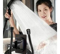 Shein 3pcs/Set Cabezal de ducha de mano cuadrado de alta presión con filtro, cabezal de ducha de masaje de plástico montado en la pared, cabezal de ducha de