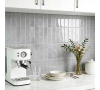 Shein 4/10/20 piezas Azulejos autoadhesivos de 29 cm x 23 cm, pegatinas removibles resistentes al calor para salpicadero de cocina, vinilos impermeables par