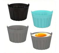 Shein 4/2/1 pieza Moldes de silicona para hornear en freidora de aire, bandeja de hornear, molde para magdalenas y tartaletas, accesorios de cocina, herrami