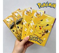 Shein 4 estilos de cuaderno A5 de Pokémon, 100 páginas con páginas interiores reforzadas con hebilla, regalos para fiestas de Halloween, Acción de Gracias,