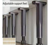 Shein 4 Patas de Soporte Ajustables para Marco de Cama, Patas de Soporte Resistentes para Tabla Central de Marco de Cama, Pies de Muebles de Plástico Extra