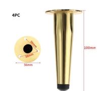 Shein 4 piezas de patas de metal para muebles, sofá, gabinete, cama, soporte para elevar la altura de la mesa de TV