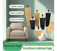 Shein 4 piezas/Juego Patas de muebles, Patas de repuesto de madera maciza, Instalación fácil, Adecuado para muebles, mesas, armarios, sofás, mesas de café,
