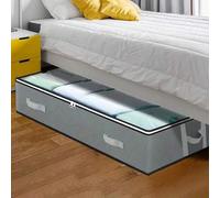 Shein 4 piezas/Set Cajas de almacenamiento debajo de la cama de 90L, Organizador de armario, Bolsas de almacenamiento plegables debajo de la cama
