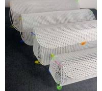 Shein 4 Piezas/set Cinta Blanca De Malla Para Bolsa, Material De Tejido A Mano De Punto, Gancho De Ganchillo De Plástico Con Refuerzo, Almohadilla Redonda P