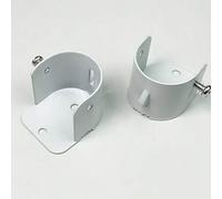 Shein 4 piezas Soportes de barra de cortina de aleación de hierro - Fácil instalación con soportes de montaje superior y lateral con tornillos, adecuados pa