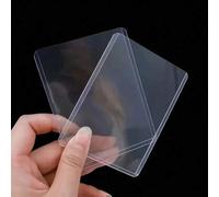Shein 40 piezas Fundas compactas verticales de tarjeta dura de 75x100mm, fundas transparentes de 3 pulgadas para tarjetas postales, adecuadas para tarjetas