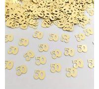 Shein 400 piezas de confeti de papel, decoración para celebración de aniversario, adecuado para 50th aniversario, decoración de mesa de cumpleaños, etc.