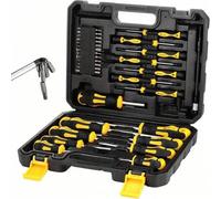 Shein 42 piezas Juego de destornilladores magnéticos, de uso pesado, planos/hexagonales/Torx/de precisión, para coche/electrónica/bricolaje, regalo del Día