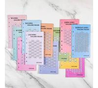 Shein 48 hojas Libro de desafío de ahorro de dinero Hojas de presupuesto para carpeta A6 Libro de desafíos de ahorro Carpeta de ahorro de dinero Desafío de