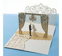 Shein 5/10 piezas Tarjetas de invitación caladas, Invitación de boda, Estilo europeo para fiesta, Cumpleaños, Reunión