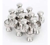 Shein 5 chinchetas magnéticas de metal resistente, imanes de hierro con gran poder de atracción, chinchetas magnéticas adecuadas para oficina, pizarras de e