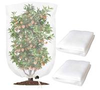 Shein 5 piezas/3 piezas Bolsas de red grandes para árboles frutales con cordón, cubierta protectora para plantas de jardín, adecuada para malla de tomates,