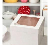 Shein 5 piezas Cajas de regalo de cumpleaños con ventana transparente: 1 pieza Caja de regalo cuadrada blanca, 1 pieza Caja de regalo de papel grande adecua