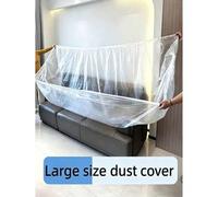 Shein 5 piezas Fundas transparentes extragrandes para muebles - Plástico duradero, con banda elástica ajustada, aptas para todo clima, protegen sofás, mesas