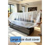 Shein 5 piezas Fundas transparentes extragrandes para muebles - Plástico duradero con banda elástica ajustada, apto para todo clima, protege sofás, mesas, b