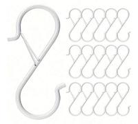 Shein 5 piezas Ganchos en forma de S, ganchos S resistentes con pestillo, perchero de cocina, colgador de armario, adecuado para plantas, macetas, toallas,