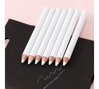 Shein 5 piezas/Set Lápices de tiza blanca para sastre - Tiza borrable de alta visibilidad, adecuada para confección de prendas, marcado de telas, costura DI