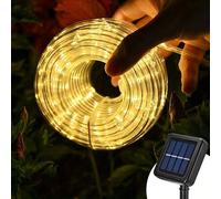 Shein 50/100/200/300 piezas Luces LED de cadena con energía solar, tubo de PVC transparente flexible, 8 modos de iluminación, resistente al agua IPX4, adecu