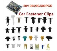Shein 50/100/200/500 piezas/Set Clips de plástico universales para parachoques y puertas de automóvil, juego de sujetadores automotrices duraderos, juego de