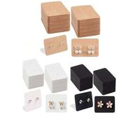 Shein 50/100/200 piezas Tarjetas de exhibición de aretes, Tarjetas de empaque de regalo