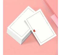 Shein 50/100 piezas Tarjetas en blanco con forma de corazón, tarjetas de bolsillo para bodas, cumpleaños, aniversarios, fiestas, etiquetas de regalo, tarjet