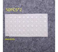 Shein 50/100 piezas Tope de puerta autoadhesivo de goma, Almohadillas de amortiguación para gabinetes, Protector de muebles de silicona, Mejor regalo para c