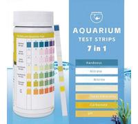 Shein 50/100 tiras reactivas para prueba de calidad del agua de acuario, aptas para acuario, piscina, spa y estanque, utilizadas para probar pH, alcalinidad