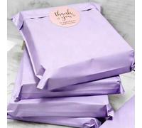 Shein 50 piezas/10 piezas Bolsas de mensajería gruesas y autosellantes de color púrpura claro, nuevos bolsas de logística de material, bolsas de embalaje pa