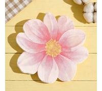 Shein 50 piezas 33*33CM/12.99*12.99IN Servilletas desechables para fiesta, material de papel, estilo fresco e inspirador, patrón de flores grandes de acuare