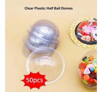 Shein 50 PIEZAS Domo de plástico transparente Tarjetas de dinero Tarjeta de blíster con domo Regalos de cumpleaños Artesanía de papel Tarjetas de sacudida h