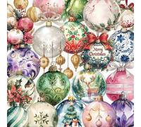 Shein 50 piezas Pegatinas de campanas de Navidad de PET transparente para portátiles, bolsas, maletas, diarios, refrigeradores, patinetas, fiestas navideñas