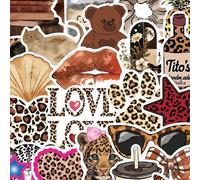 Shein 50 piezas Pegatinas de moda para niñas, Personalizadas DIY para scrapbooking, Adecuadas para diario, funda de teléfono, cuaderno, botella de agua, peg