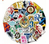 Shein 50 piezas Pegatinas Vintage de Harry Potter, Pegatinas de Personajes Estilo Acuarela, Pegatinas de Vinilo Impermeables con Insignias de Accesorios Mág