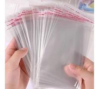 Shein 50 piezas/Set Bolsas de regalo de plástico transparente autoadhesivas OPP, adecuadas para recuerdos de fiesta, empaque de joyería, regalos de Hallowee