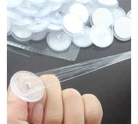 Shein 50 piezas/Set Ganchos transparentes de techo con adhesivo fuerte para colgar en la pared sin costuras, perfectos para la decoración del Día de San Val