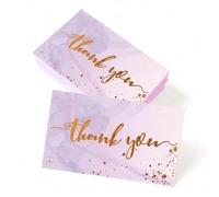 Shein 50 piezas Tarjetas de agradecimiento de negocios - perfectas para regalos, fiestas, bodas y cualquier ocasión, notas de apreciación empresarial para c