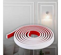 Shein 500 cm Moldura decorativa de pared, panel de moldura de raíl de silla autoadhesivo 3D, moldura de pared flexible DIY para paredes, marcos de espejos,