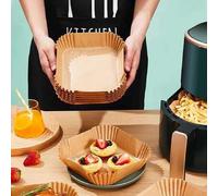 Shein 500 piezas de hojas de papel de hornear, forros para freidora de aire, tapetes para horno, aptos para hacer postres en Halloween, Navidad, fiestas fes