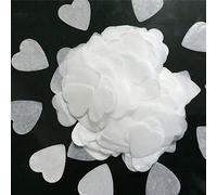 Shein 5000 piezas/Set Confeti de papel en forma de corazón blanco, decoración de boda para esparcir, propuesta/confesión/cumpleaños/decoración de mesa de fi