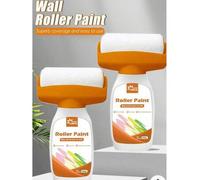 Shein 500g Pintura de pared a base de agua de alta capacidad, con rodillo, blanco y blanco perla, adecuada para grietas, suciedad y renovación de paredes. D
