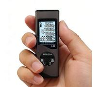 Shein 50m Mini Medidor de Distancia Láser Digital, Cinta Métrica Portátil, Precisión de 3mm, Multifuncional de Aleación de Aluminio Recargable