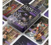 Shein 55 piezas Tarjetas fotográficas KATSEYE Grupo de chicas K-Pop Estrella Mercancía KP Tarjetas coleccionables LOMO, Adecuadas para decorar álbumes de fo