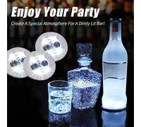 Shein 6/12/24 pegatinas luminosas para botellas, botellas con iluminación LED, vasos con iluminación, funcionan con batería, decoraciones para fiestas, pega