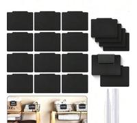 Shein 6/12 piezas Clips de etiqueta de cesta con tiza, etiquetas de pizarra removibles para cajas de almacenamiento, clips de etiqueta reutilizables para ca