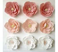 Shein 6 piezas/3 piezas/1 pieza Bolas de flores de papel de margarita, decoraciones de flores de papel crepé adecuadas para bodas y decoración de fiestas -
