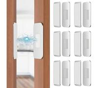 Shein 6 piezas de cierres magnéticos ultra delgados para puertas de gabinete, imanes adhesivos de acero inoxidable para cajones y armarios para mantenerlos