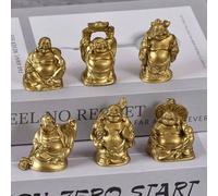 Shein 6 piezas Estatua de Buda Auspicios Antiguo de Resina, Ornamento de Resina, Estatua de Buda Feng Shui Ornamento, Ornamento Pequeño Interior, Ornamento